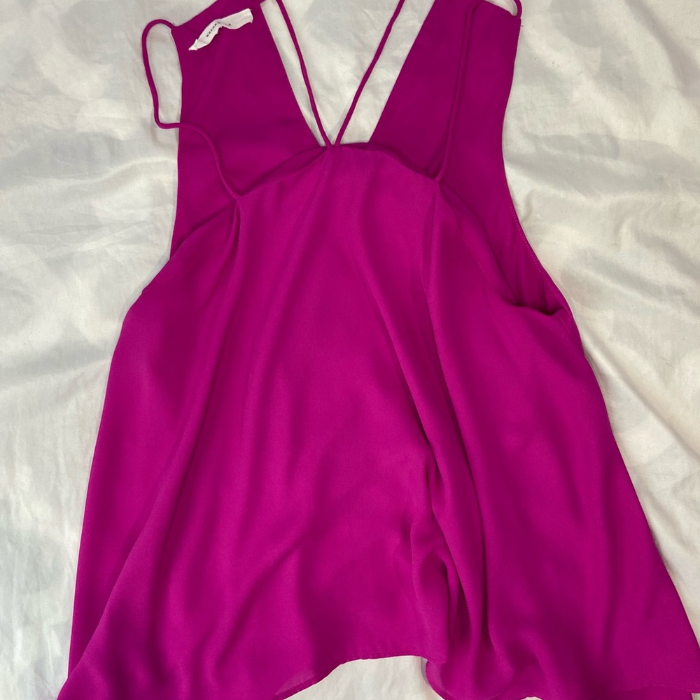 Flowy Fuchsia Blouse